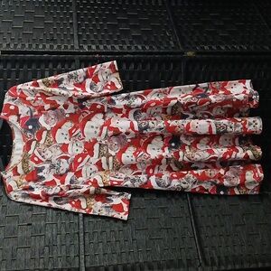 Festive Christmas Santa Cat Print Womans Dress - Cat Lovers
